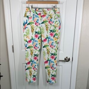 Tommy Bahama white denim floral jeans size 28 x 28
